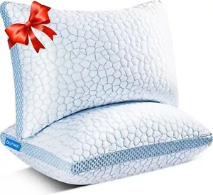 Enhanced Cooling Pillows for Sleeping, Shredded Memory Foam Pillows 2 - Picture 1 of 6