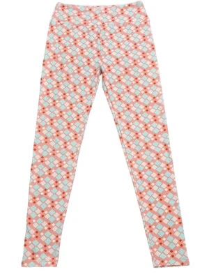 Leggings Luluroe Talla Única Rosa Azul Cuadrados Patrón Coloridos RN 142161  Foto 1 de 4