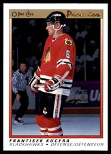 1990-91 O-Pee-Chee Premier Frantisek Kucera RC Chicago Blackhawks #53