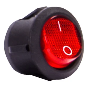 Kippschalter Wippschalter 3PIN LED beleuchtet Rund EIN/AUS AC 250V/6A 125V/10A - Bild 1 von 4