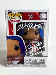 Funko WWE firmado por Zelina Vega #160 'Reina Puertorriqueña' JSA CD6469 - Imagen 1 de 6