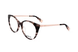 Furla VFU722 01GQ BROWN PINK HAVANA 53/17/135 WOMAN Eyewear Frame - Picture 1 of 3