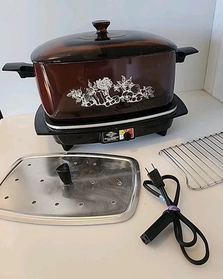 VTG West Bend Multi Purpose Cooker 6 Qt 5300 Slow Cook Crock Pot Steam WORKS - Image 1 of 4