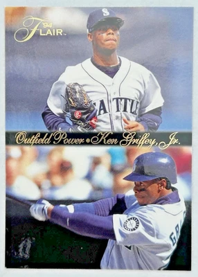 KEN GRIFFEY JR ⚾ INSERTO ⚾ 1994 FLEER FLAIR * OUTFIELD POWER #6/1 * ENVÍO GRATUITO Foto 1 de 2