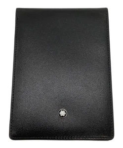 Montblanc White Star Logo Leather Memo Pad Holder Black - Bild 1 von 10