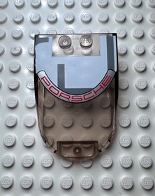 LEGO Windscreen 6 x 4 x 1 1/3 Canopy 'PORSCHE' 18973pb04