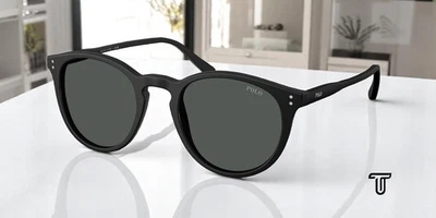 RALPH LAUREN POLO PH4110 528487 Matte Black Grey 50 mm Men's Sunglasses - Image 1 of 4