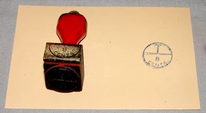 Canada Post  Postal Service Official Rubber  .8cents Wood Postal Due Seal Stamp - Picture 1 of 1