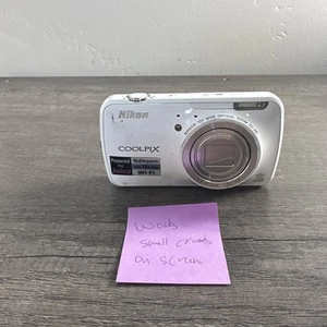 Nikon CoolPix S800C 16.0 MP 10x Zoom Digital Camera White Tested Working Read* - Picture 1 of 6