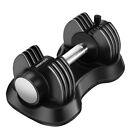 25lbs Fast Adjustable Dumbbell with Weight Plate for Body Workout Home Single