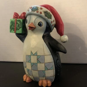 Jim Shore PINT SIZED CHRISTMAS PENGUIN-WADDLE IT BE FOR CHRISTMAS 6009007 - Picture 1 of 9