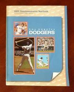 1986 MLB Los Angeles Dodgers Commemorative Yearbook / Program - Imagen 1 de 7