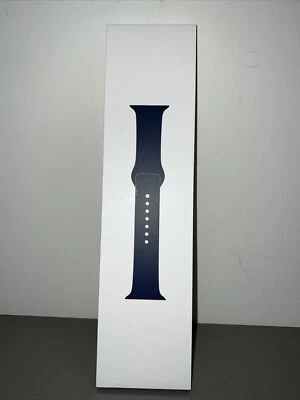 New Original Apple Watch Sport Band 44mm Deep Navy Blue M & L 3H110AM/A OEM - Image 1 of 3