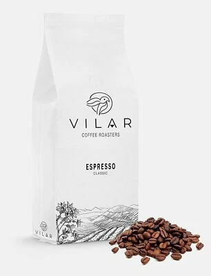 1Kg, 2.2Lb Vilar Espresso Coffee Beans, Ground, Medium, Dark Roast Classic Blend - Image 1 of 4