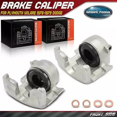 2Pcs Front Side Brake Caliper for Plymouth Volare 1976-1979 Dodge Diplomat 77-79 - Image 1 of 4
