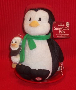 Hallmark Snowtime Penquin Pals Rocks & Plays A Song - Picture 1 of 4