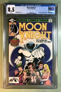 MOON KNIGHT 1 ( CGC 8.5 ) ORIGIN of RAUL BUSHMAN (BRAND NEW SLAB) DISNEY + * - Picture 1 of 2