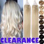 Micro Ring Loop Beads Tip Hair Extensions 100% Real Brazilian Human Remy Hair