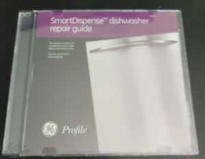 WX05X30008 GE Smart Dispense Dishwasher Repair Guide CD Factory Manual New Seale