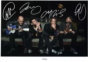 Coldplay photo w/reproduction signature archival quality,  003 - Picture 1 of 3