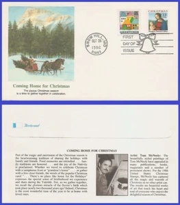 EE. UU. 6 #2245 U/A FLEETWOOD FDC Combo2 Navidad Invierno Village Escena - Imagen 1 de 1