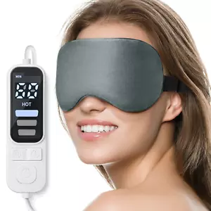 Heated Eye Mask, Warm Eye Compress Mask for Dry Eyes, USB Electric Eye Heating P - Picture 1 of 8
