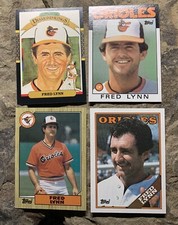 Fred Lynn Baseball Cards. Baltimore Orioles