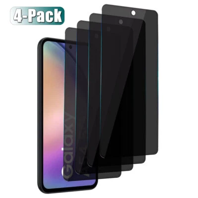 Protector de pantalla de vidrio templado antiespía de privacidad para celulares Samsung Galaxy Foto 1 de 4