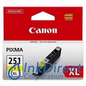 Genuine Canon 6451B001AA CLI-251XL Ink Jet Cartridge Yellow - Picture 1 of 1