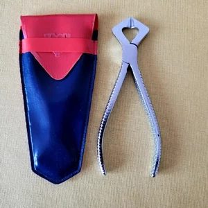 Vintage 1970s Zuckerzange Zuckerschere. Mit Hülle. Top-Zustand - Bild 1 von 4