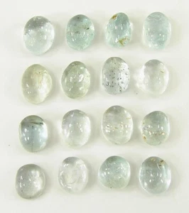 29,30 ct Natürlicher Aquamarin Lose Edelstein 7-9 mm Cabochon 16 Stck. Lot - 2613 - Bild 1 von 2