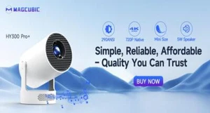 Magcubic Projector Hy300 Pro 4k Android 11 Dual Wifi6 260ansi Allwinner H713 Bt5 - Picture 1 of 25