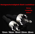 12/16/19~28mm Hochgeschwindigkeit Stahl Lochöffner Bohrer Bit Metall Lochstanzer