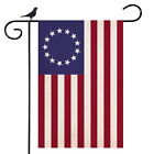 Drapeau de jardin américain 13 étoiles Betsy Ross, double face 12" x 18" yard