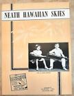 Neath Hawaiian Skies Vintage Sheet Music