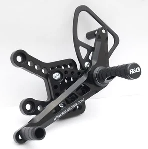 BMW HP4 2009-2014 R&G Adjustable Rearsets RSET01BK - Picture 1 of 4