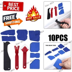 10X Silicone Sealant Tool Kit Caulk Remover Grouting Grout Finishing Smoothing+ - Picture 1 of 17