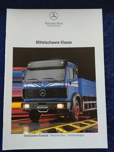 Mercedes Benz Mittelschwere Klasse Pritschenwagen Prospekt 04.1992 - Picture 1 of 1