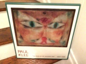 Paul Klee gerahmt Katze & Vogel 1928 Öl & Tusche auf Gessoed Leinwand - Bild 1 von 12