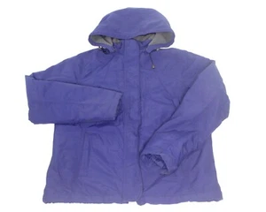 Lands End ThermaCheck Fleece Lined Purple Winter Jacket Boys Size Medium 10-12 - Picture 1 of 11