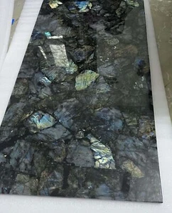 Atemberaubende Labradorit Stein Tischplatte Edelstein Mosaik Kunst Tisch Einw... - Bild 1 von 4