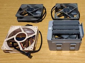 Apple Mac Pro 4,1 et 5,1 Jeu complet de ventilateurs Noctua avec adaptateurs SMC - Photo 1/4