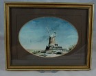Royle Miniature Framed Print of a Windmill