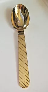 CUCHARA PARA SERVIR STANLEY ROBERTS CEBRA DORADA RANURADA/PERFORADA 8 1/4" Electroplat - Imagen 1 de 10