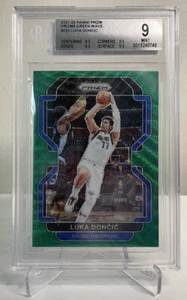 2021-22 Panini Prizm Basketball Luka Doncic Fanatics Exclusive Green Wave BGS 9 - Picture 1 of 2