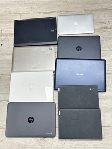Konvolut 9 verschiedene Marken HP Asus Apple Dell Lenovo mehrfarbige Laptops - Bild 1 von 3