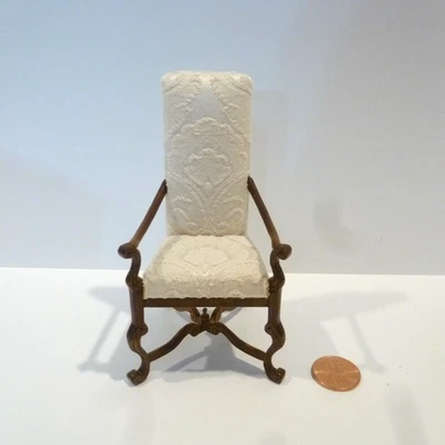 BESPAQ DOLLHOUSE MINIATURE WEXBURGH COURT ARMCHAIR 6280 WL-MWM