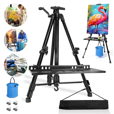 MARKENLOS Staffelei Metall groß Kinder - Leinwand Ständer Staffeleien für Maler 50–155 cm