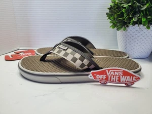 Vans Off The Wall Herren La Costa Lite Schachbrett Flip Flop Sandalen🌴Größe 8 NEU - Bild 1 von 8