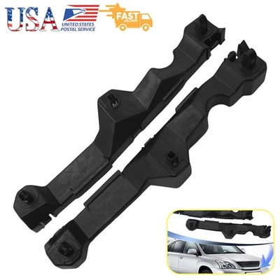 For 2007-2009 Lexus RX350 NEW ABS Front Bumper Cover Support Brackets Set Black Foto 1 de 4